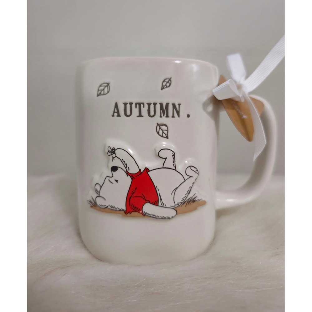 Rae Dunn Winnie The Pooh Autumn Rae Dunn Coffee Mug Cup Disney NWT
